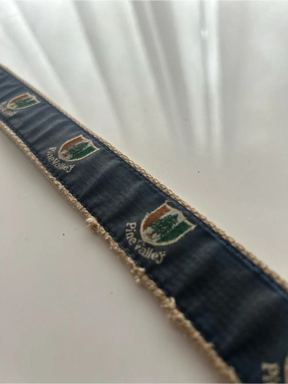 Pine Valley Golf Club Essex Embroidered Ribbon Belt Mens 44